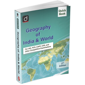 DRISTI IAS Quick Book Geography of India & World, 2nd Edition, For IAS, PCS, CAPF, CDS & Other Competitive Exams