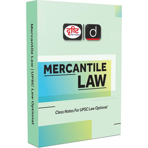 DRISHTI IAS Mercantile Law, UPSC Law Optional Class Notes English Medium, Comprehensive Study Material for UPSC CSE Mains Law Optional