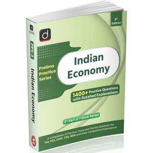 DRISHTI IAS Prelims Practice Series, Indian Economy, 8th Edition, English Medium, 1400+ Practice Questions with Detailed Explanations, PYQs & Practice CAPF, CDS, NDA and Other Competitive Exams – English Medium