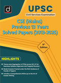 DRISHTI IAS UPSC CSE Mains Previous 13 Years Solved Papers 2013-2025, English Medium, 9th Edition, Civil Services Examination PYQs with Theme-wise Segregation & Model Answers for GS Papers I-IV Thumbnail