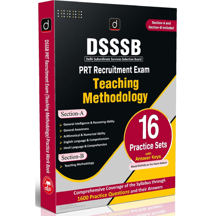 DRISHTI IAS DSSSB PRT Book, Recruitment Exam, Teaching Methodology, 16 Practice Sets with Answer Keys, 1600 Practice Questions, Section-A & Section-B Complete Workbook