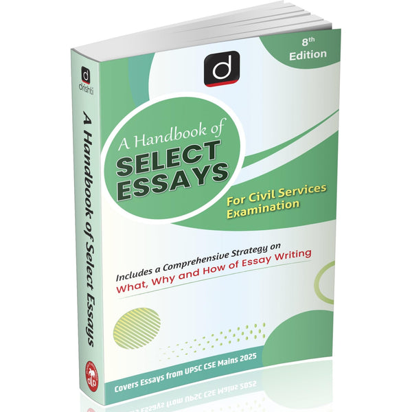 Drishti IAS A Handbook of Select Essays for Civil Services Examination, 8th Edition, Includes Complete Strategy on What, Why & How of Essay Writing, Covers UPSC CSE Mains Essays Books [Paperback] [Nov 26, 2025] Drishti Publications