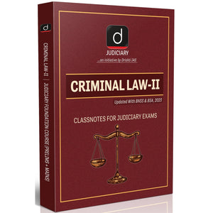 DRISHTI IAS Law Books, Criminal Law – II, Updated with BNSS & BSA 2023, Class notes for Judiciary Exams, Prelims + Mains, Judiciary Foundation Course [Paperback Bunko] [Nov 11, 2025] Drishti Publications