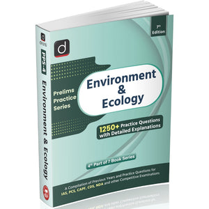DRISHTI IAS Environment & Ecology Prelims Practice Series, English Medium, 7th Edition, 1250+ Practice Questions with Detailed Explanations, Includes PCS, CAPF, CDS, NDA & Other Competitive Exams – English Medium