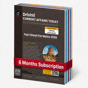 DRISHTI Current Affairs Today English, 6 Month Subscription, 1 Magazine Per Month – English Medium