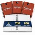 DRISHTI IAS UPSC Answer Writing Sheets, 280 Pages Per Notebook, Pack of 3, Spiral Notebook, A4 Size, Blank with Pre-Printed Margin for Practice, 70 Paper, For State PCS, other Competitive Exams Thumbnail
