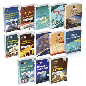 DRISHTI IAS Quick Book Combo Set of 13 Books, English Medium, for UPSC Civil Services & State PCS Exams, History, Polity, Geography, Economy, Science & Technology & World History – English Medium