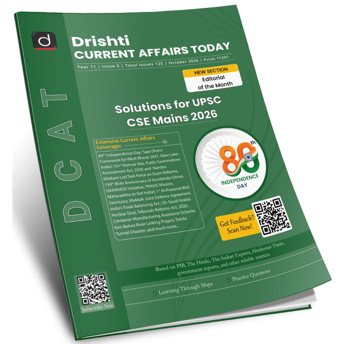 DRISHTI IAS Current Affairs Today October 2026, UPSC CSE Mains 2026 Solutions, English Medium – English Medium