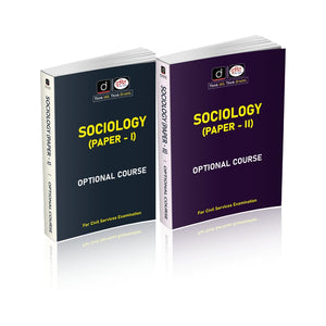 DRISHTI IAS Sociology Optional Course Class Notes, Combo Set of 2 Books Paper I & Paper II English Medium